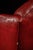 Burgundy Antique Tufted Leather Armchair and Ottoman Set For Sale - Image 8 of 9