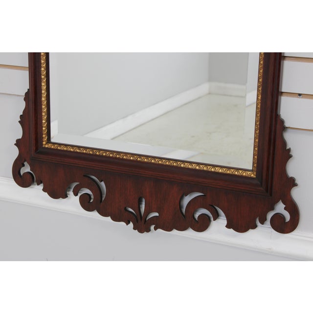 Henkel Harris Henkel Harris Model H-35 Chippendale Mahogany Mirror For Sale - Image 4 of 14
