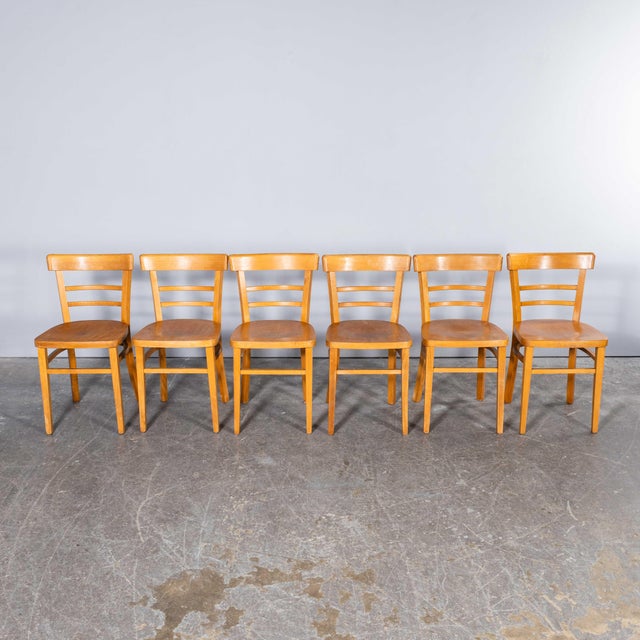 1960’s Classic Ladder Back Beech Dining Chair – Good Quantity Available. - Set Of Four. Salvaged from a community hall in...