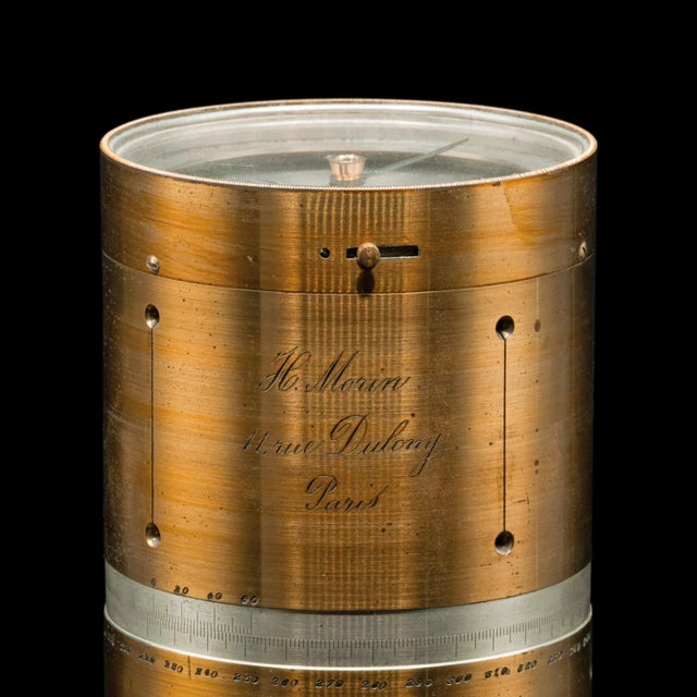 1900s Antique French Brass Vineyard Setter's Compass For Sale - Image 9 of 13