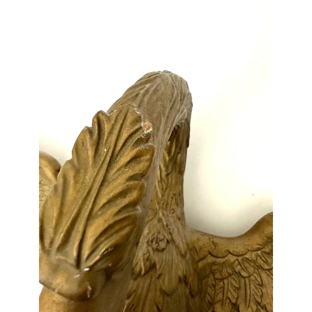 Wood Early 19th Century Empire Period Giltwood Bird Bed Corona For Sale - Image 7 of 7