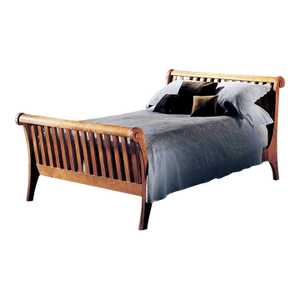 Rare Charles Shackleton Queen Sleigh Bed – Handcrafted Vermont Hardwood