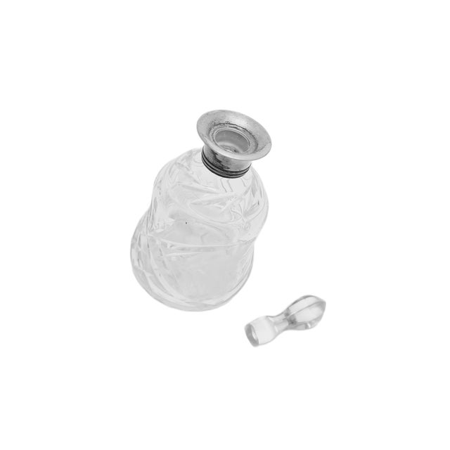 Art Deco Crystal Silver Carafe, Denmark, 1930s For Sale - Image 4 of 17