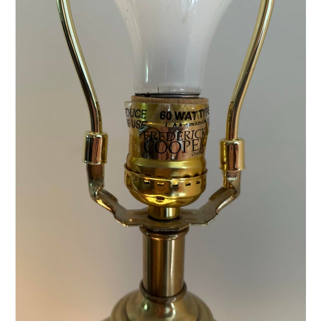 Frederick Cooper Vintage Hollywood Regency Frederick Cooper Solid Brass Lamp For Sale - Image 4 of 6