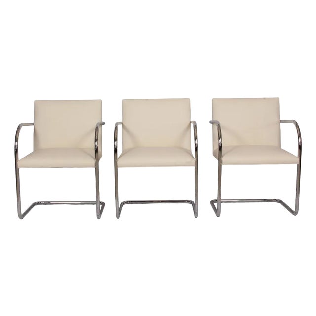 Knoll Mies Van Der Rohe Brno Chairs, Set of 3 For Sale