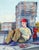 American Early 20th Century Figurative -- The Paper Boy and His Comics by Louise Miller Clark For Sale - Image 3 of 5