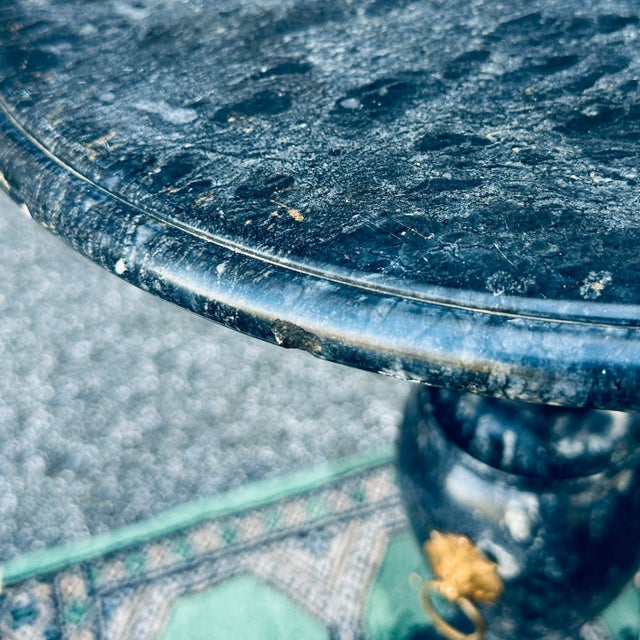 Mid-Century Italian Marble Drinks Table or Plant Stand For Sale In Philadelphia - Image 6 of 12