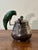 Vintage Los Castillo Silver Plate Parrot Sugar Dish, Malachite Stone For Sale - Image 10 of 11