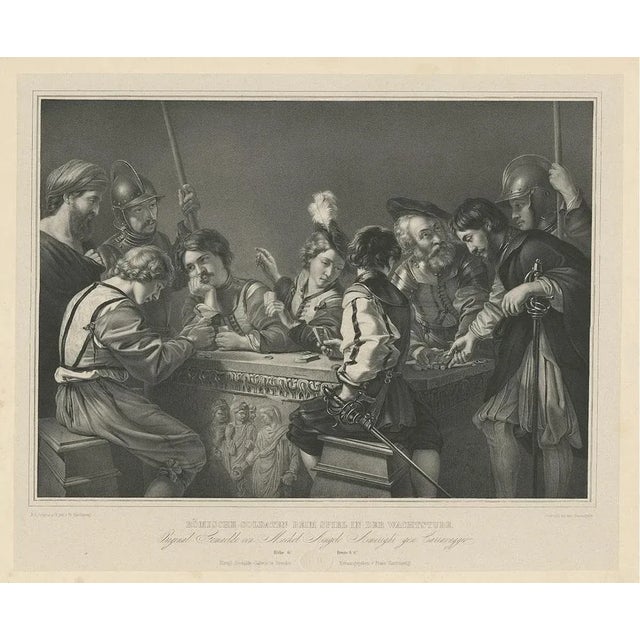 Soldiers Gambling, 1840, Paper For Sale - Image 3 of 5