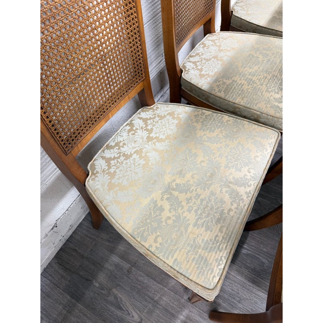 Vintage Ranck Furniture Solid Cherry Caned Back Dining Chairs - Set of 6 For Sale - Image 10 of 18