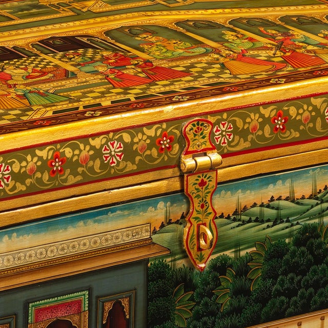 Vintage Painted Blanket Box, 1960s For Sale - Image 10 of 12