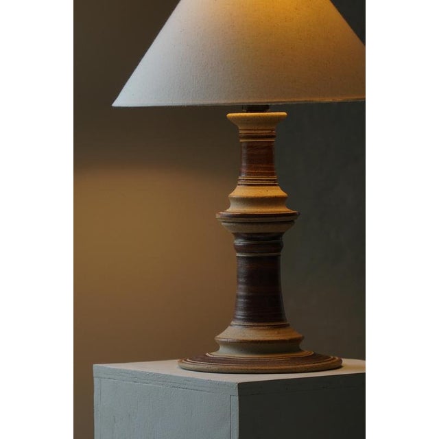 Mid-Century Modern Ceramic Table Lamp by Tue Poulsen, Denmark, 1970s For Sale - Image 6 of 18