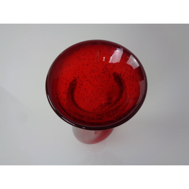 Red Red Murano Glass Vase, Italy, 1960s For Sale - Image 8 of 18