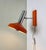 Space Age Herda Wall Lamp in Orange and Chrome, 1970s For Sale - Image 3 of 13