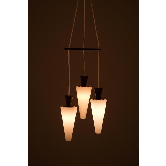 Swedish Modern Glass Pendant, 1950s For Sale - Image 3 of 8