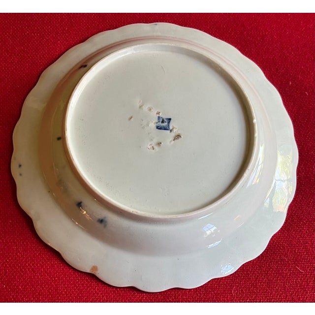 Blue First Period Worcester Porcelain Exotic Bird Plate in the Kakiemon Taste Circa 1780 For Sale - Image 8 of 9