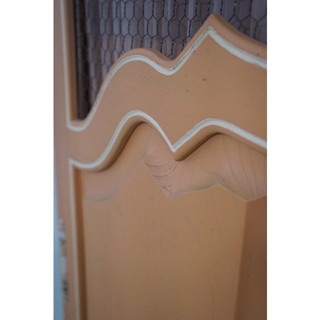 Italian Paint Decorated 2 Door Armoire For Sale - Image 15 of 17