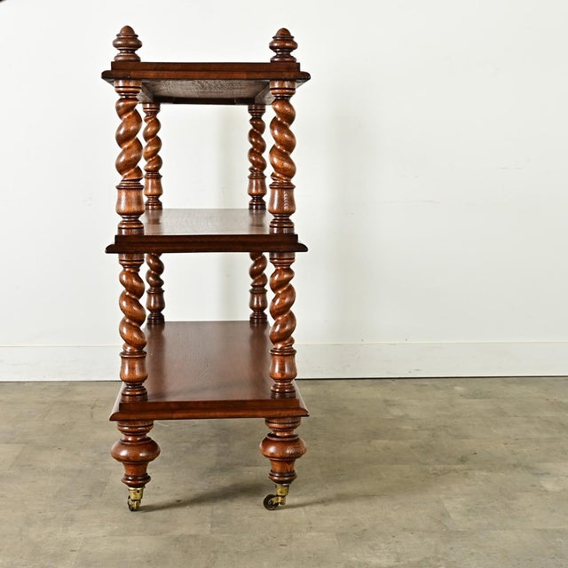 English 19th Century Oak Butler’s Trolley For Sale In Baton Rouge - Image 6 of 9