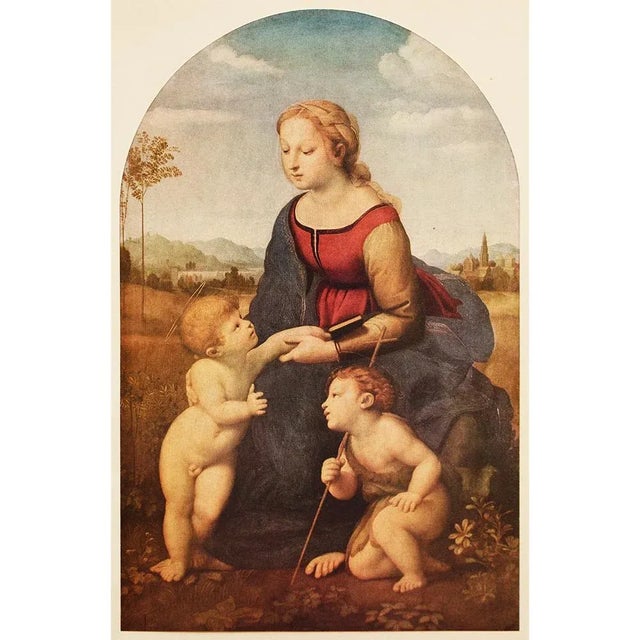 Paper 1953 After Raphael "Madonna", First Edition Full-Color Print For Sale - Image 7 of 8