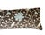 Transitional Long Lumbar Botanical Bird Accent Pillow in Chocolate Brown & Pale Blue For Sale - Image 3 of 3