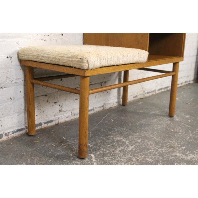 Mid-Century Telephone Bench Designed Attributed to Raymond Lowey for Mengel Furniture Co. For Sale - Image 9 of 14