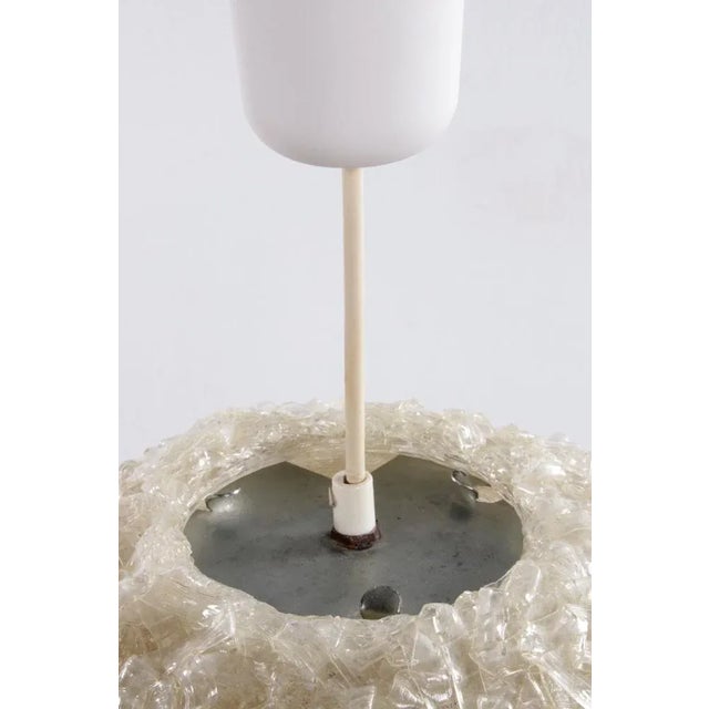 Plastic Vintage Hanging Lamp with Coarse Structure, Germany, 1960s For Sale - Image 7 of 9