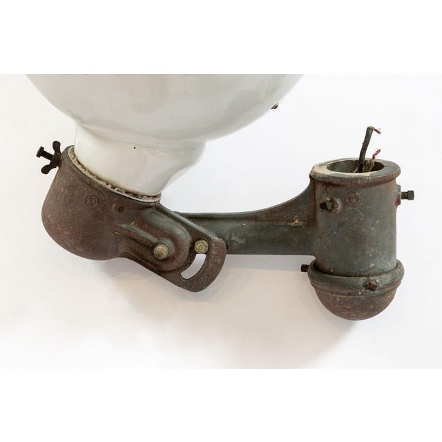 Huge 22” Vintage Industrial Floodlight Lamps Westinghouse Pair For Sale - Image 9 of 11