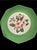 1970s The Greenbrier Green Floral Plate For Sale - Image 4 of 12