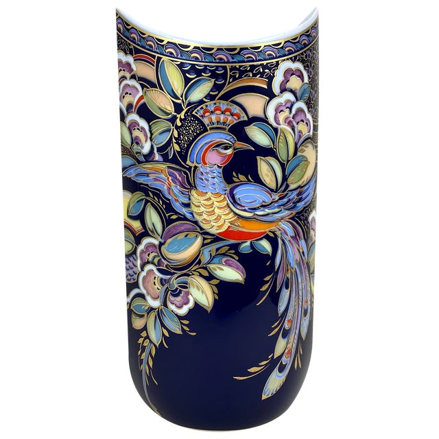 Vintage Vase Porcelain Caribbean by K.Nossek for Ak Kaiser, Germany, 1980s For Sale