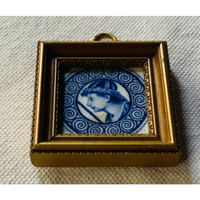 …Blue & White Portrait of Florentine Artist | Rare Architectural Fragment from Historic London Residence | Easthampton...