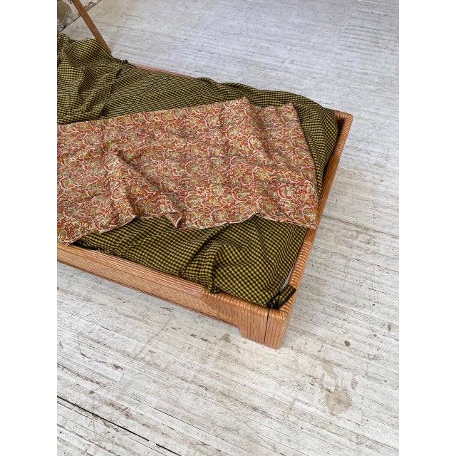 Wicker and Rattan Palm Tree Single Bed from Vivai del Sud, 1970s For Sale - Image 6 of 18