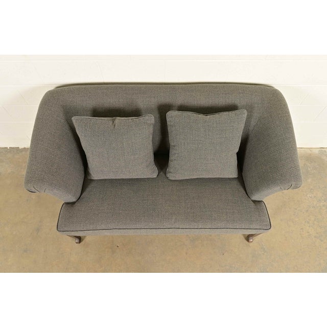 Early 21st Century Baker Furniture English Regency Rolled Arm Sofa of Loveseat For Sale - Image 5 of 15