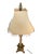1980s Regency Style Table Lamps with Neoclassical Bases, Paw Feet and Cream Fabric Shades with Beaded Fringe, 1980, Set of 2 For Sale - Image 5 of 10