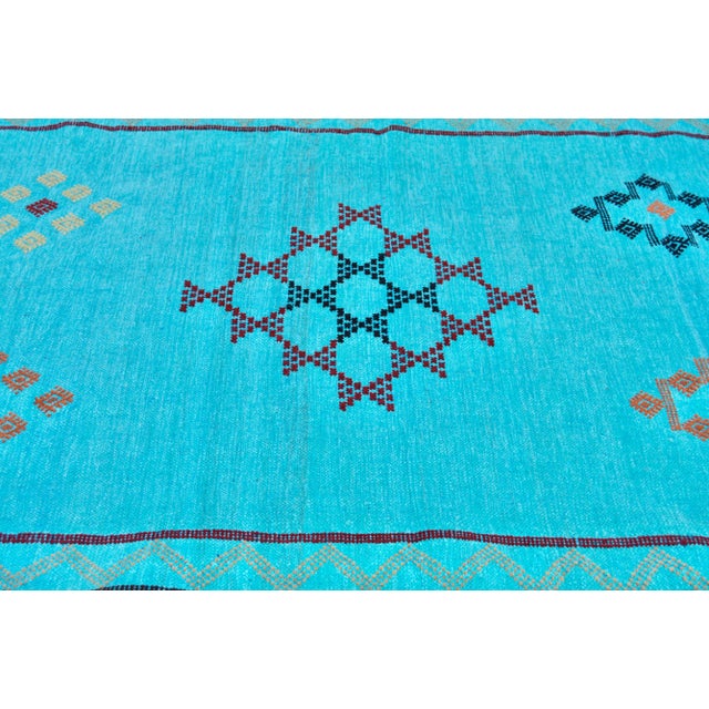 Late 20th Century Vintage Moroccan Rug - 4'9'' X 3' For Sale - Image 4 of 5