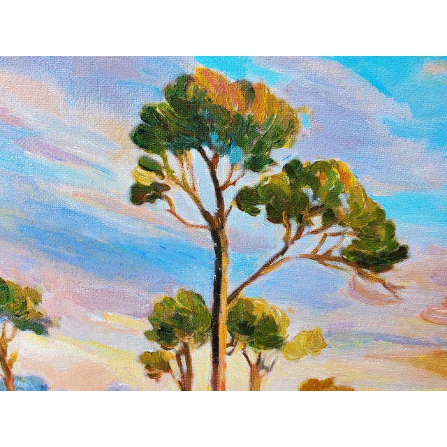 "Loblolly Pine Trees at Sunset" Contemporary Expressionist Landscape