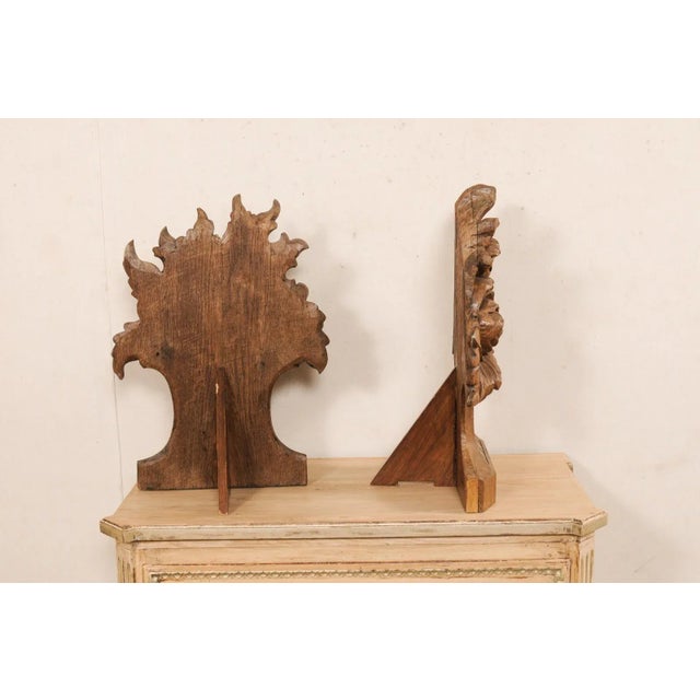 Mid 20th Century Carved-Wood Tabletop Floral Bouquets - A Pair For Sale - Image 10 of 10