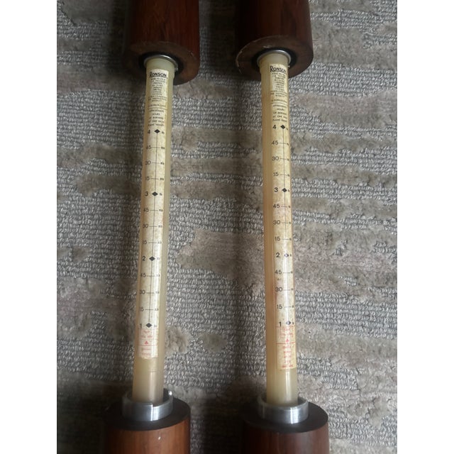 Brown Ronson Rosewood Varaflame Candlesticks, 1964--a Pair For Sale - Image 8 of 9