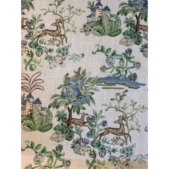 Traditional G P & J Baker X Kit Kemp bp11058.3.0 Knight's Tale Sage/Blue Fabric 5 Yards For Sale - Image 3 of 9