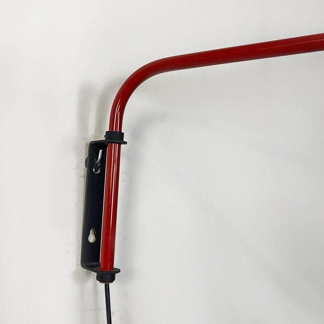 Metal Bauhaus Style Wall Lamp by Heinrich Siegfried Bormann for Ugo Pollice, 1950s For Sale - Image 7 of 18