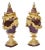 19th C. French Rouge Marble and Dore Bronze Urns For Sale