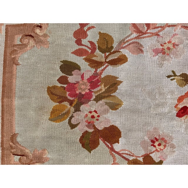 Neoclassical Elegance: A 19th-Century French Aubusson Tapestry For Sale - Image 11 of 15