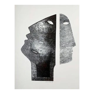 Jolanta Johnsson, Double Faces 2, 1998, Print on Paper For Sale