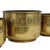Brass Repoussé Flower Planters, Set of 3 For Sale - Image 13 of 18
