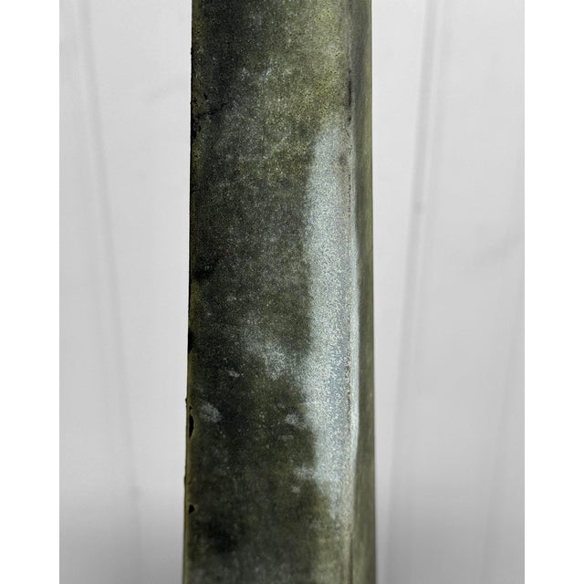 Verdigris Vintage Traditional Verdigris Metal Garden Obelisk - 24" For Sale - Image 8 of 10