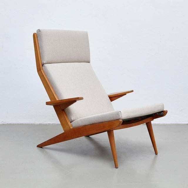 Set of Mid-Century Modern Wood High Back Lounge Chairs from Koene Oberman, 1960s For Sale - Image 6 of 18