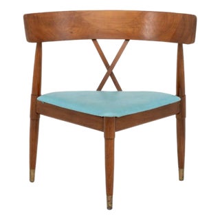 American Mid-Century Modern Corner Chair For Sale