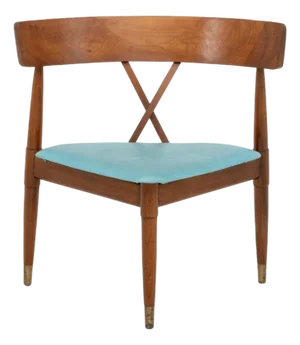 American Mid-Century Modern Corner Chair
