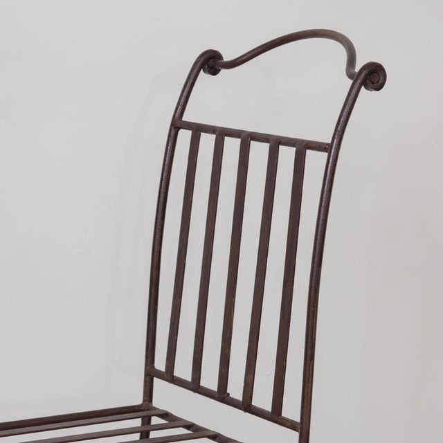 1940s French Iron Dining Chairs, Set of 4 For Sale - Image 11 of 16