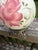 Shabby Chic Vintage "Gone With the Wind” Hurricane Parlor Lamp Double Globe Pink Roses For Sale - Image 3 of 11