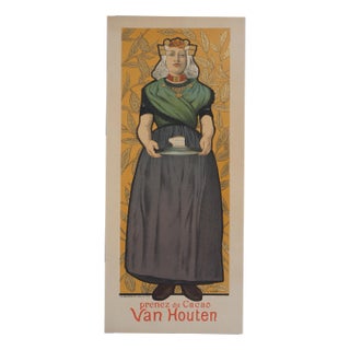 Adolphe Willette, Van Houten, Woman and Cocoa, 1895, Original Lithograph For Sale
